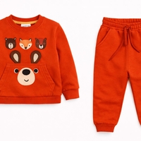 Ватиран детски комплект с мечета и лисица