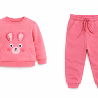 Ватиран комплект за момиче Зайче