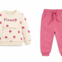 Ватиран комплект за момиче  Flower