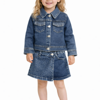 Дънков комплект за момиче с камъчета