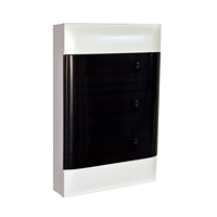 Табло за открит монтаж, 36 (3x12) модула, прозрачна врата, PE+N шини, Practibox S, Legrand