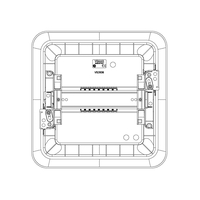 Капак за табло 8 модула скрит монтаж бяла врата и DIN шина IP40 VIMAR