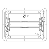Капак за табло 12 модула скрит монтаж бяла врата и DIN шина IP40 VIMAR