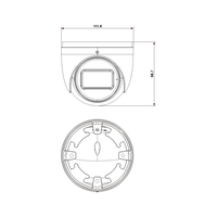 IP куполна mot. Mic камера 5Mpx, 2,8-12 мм, ELVOX, Vimar