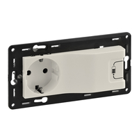 Legrand Комбиниран контакт 2P+E/USB 1500mA Valena life крем