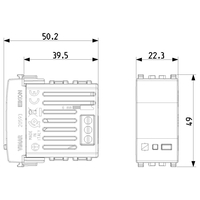 IoT свързан механизъм, Bluetooth, Zigbee, бял, VIMAR EIKON