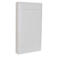 Табло за открит монтаж, 48 (4x12) модула, бяла врата, PE+N шини, Practibox S, Legrand
