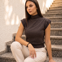 Дамска плетена блуза Alma с висока яка