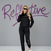 Reflective Black Neon Set