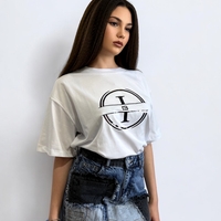 Тениска White I13 Oversize