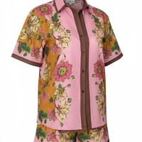 Дамски ленен сет Floral Bloom