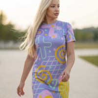 Art Fit Muse 13 Dress- дамска спортна рокля с арт принт