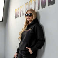 Reflective Black Neon Set