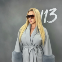 Grey Luxe – елегантно късо палто с колан и пухкави маншети