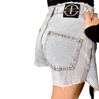 Denim Illusion Skirt-Shorts