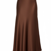 Cocoa Satin Skirt