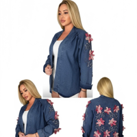 Връхна дънкова риза Blossom Soul