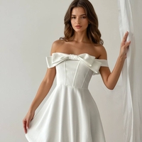 Eleganza – Елегантна рокля с панделка white