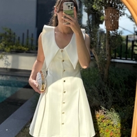 Luxe Dress в бяло