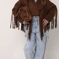 “ Western Style” - Велурено яке с ресни