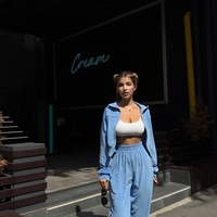 Velour Touch Set Blue – спортен екип от мек велур