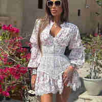 “Rosalie” Рокля с корсет и флорален принт