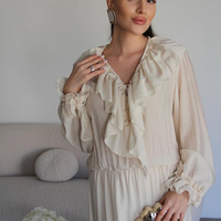 Ефирна Рокля “Breeze Tie” ekru