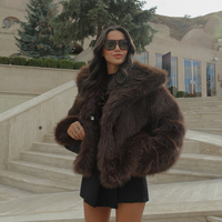 MOCHA палто от еко косъм