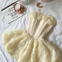 “ Angel Rosé Bloom Corset” Dress - butter