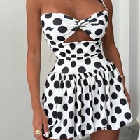Мини Рокля “Dot Crush” white