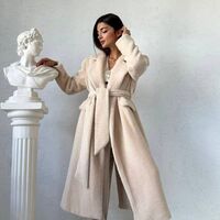 Winter Muse Ecru - Вълнено палто