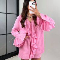 Сет “Blush Muse” – муселинова магия в розово с камъчета
