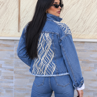 “ Denim Jacket ” Дънково яке с декоративни перли