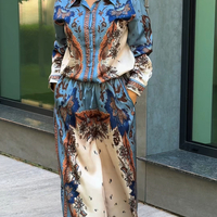 “Blue Ornament “ Premium Satin Set  – модел на Zimmermann