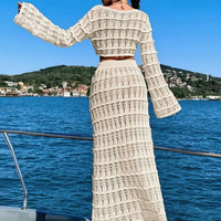 Sunset Breeze – плажен комплект от къс топ и дълга пола