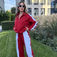 “ Urban Contrast Luxe Set “ red - спортен екип с копчета