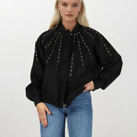 Bomber Chic  Black– яке/бомбър от набук с кабзи