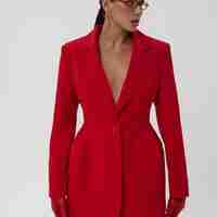 “Scarlet” Power Blazer Dress