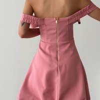 Eleganza – Елегантна рокля с панделка Pink