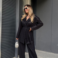 “Shine Party Suit” Black – Елегантен костюм с пайети