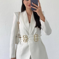 Blazer “Power Line” white– с 3 колана и изваяни рамене