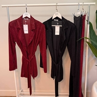 “Shine Party Suit” red – Елегантен костюм с пайети