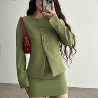 Bloom Set green/ Сако и пола