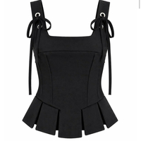“Pastel Bow Corset”  black