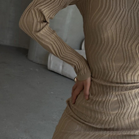 Riva Knit Dress - къса бандажна рокля от фино плетиво