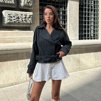 Rocker Fit Преходно палто с колан на райе