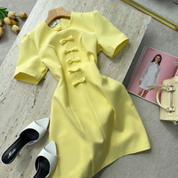 “Bella”yellow - рокля с панделки