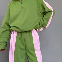 “ Urban Contrast Luxe Set “ green - спортен екип с копчета