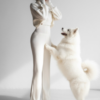 Cozy Elegance Set Ekru - плетен комплект с пуловер и панталон