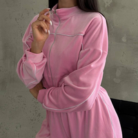 Velour Touch Set Pink – спортен екип от мек велур